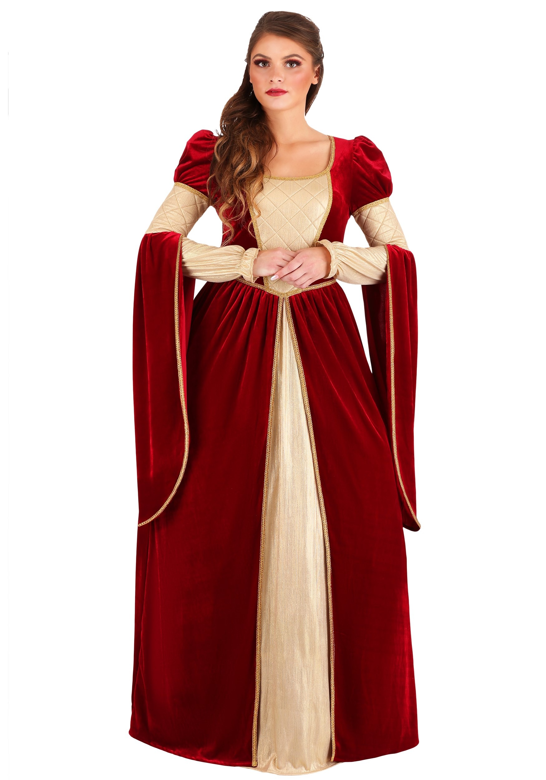 Regal Renaissance Queen Women's Fancy Dress Costume