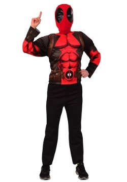 Child Deluxe Deadpool Mask & Top Costume Set