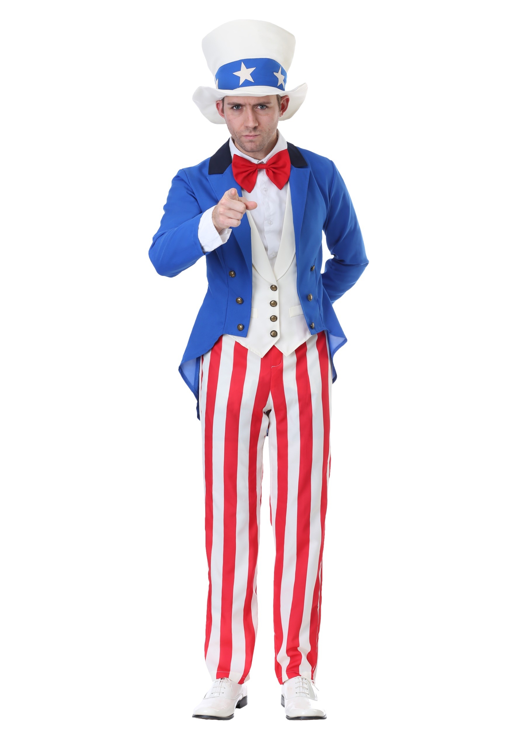 Classic Plus Size American Uncle Sam Fancy Dress Costume , 4th Of July Fancy Dress Costumes