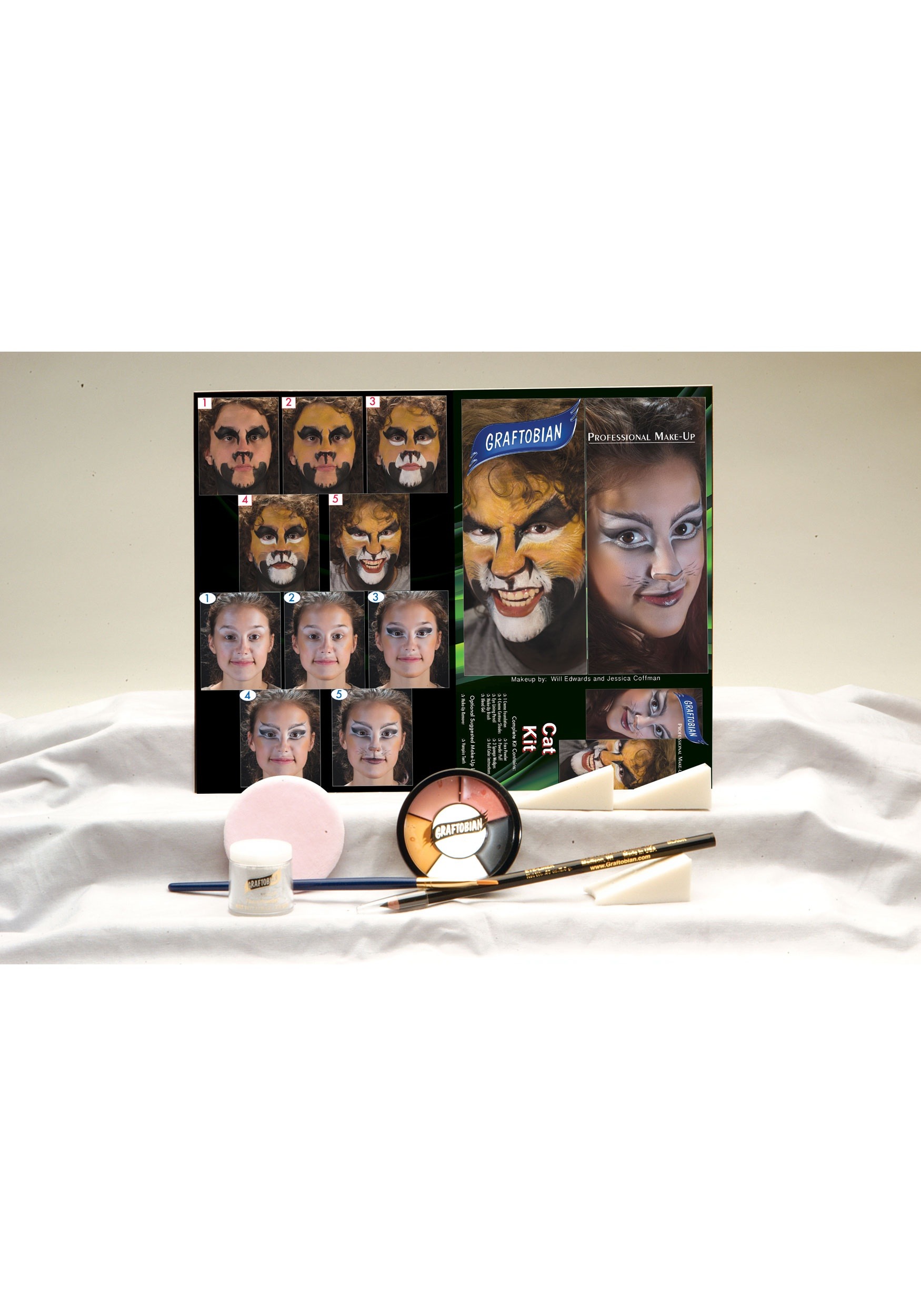 Deluxe Cat Face Makeup Kit