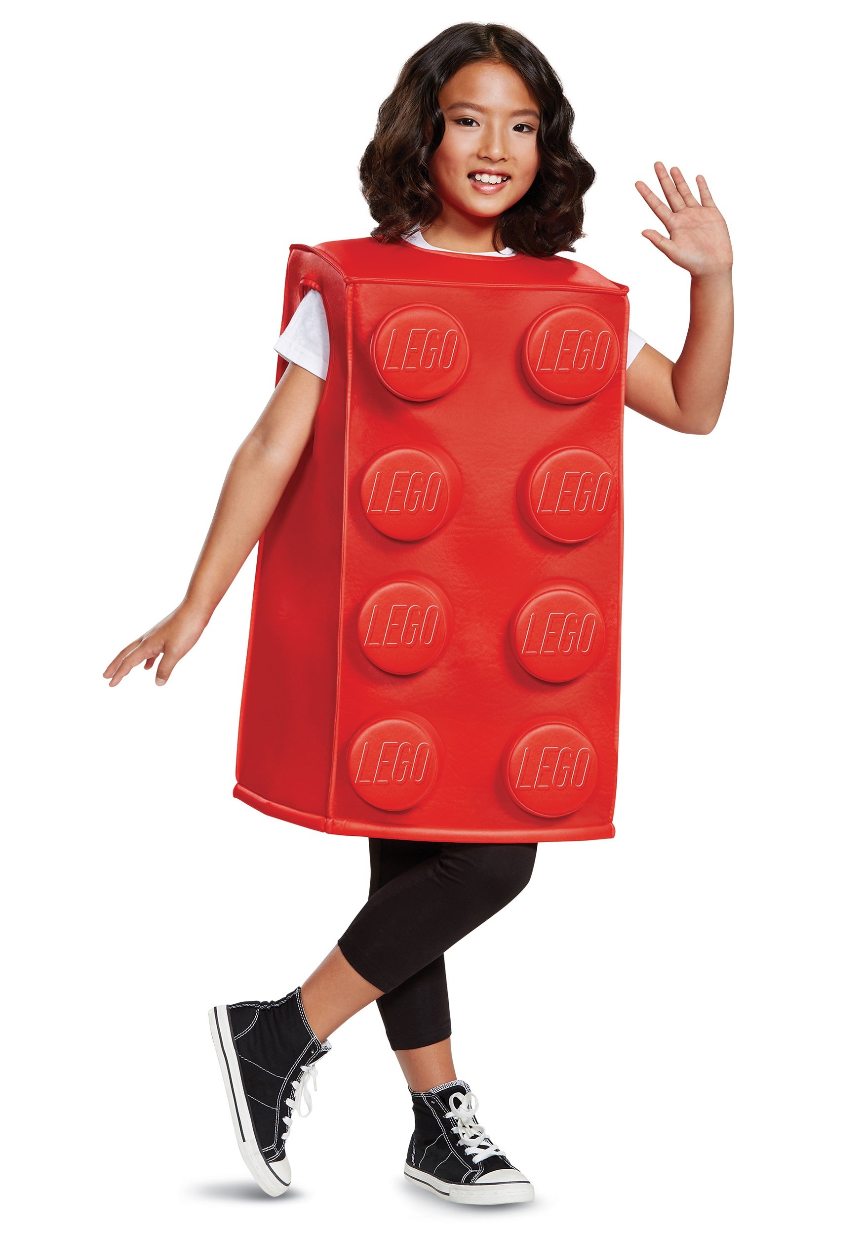 Lego Child Red Brick Fancy Dress Costume