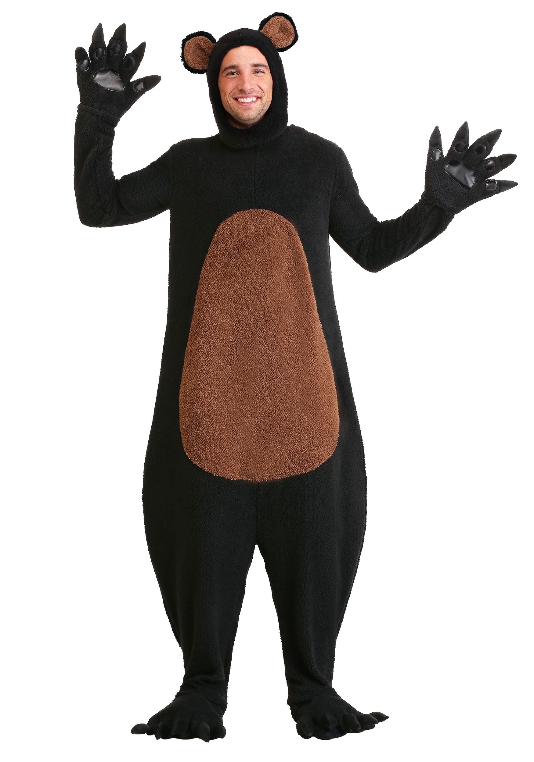 Men's Plus Size Grinning Grizzly Fancy Dress Costume