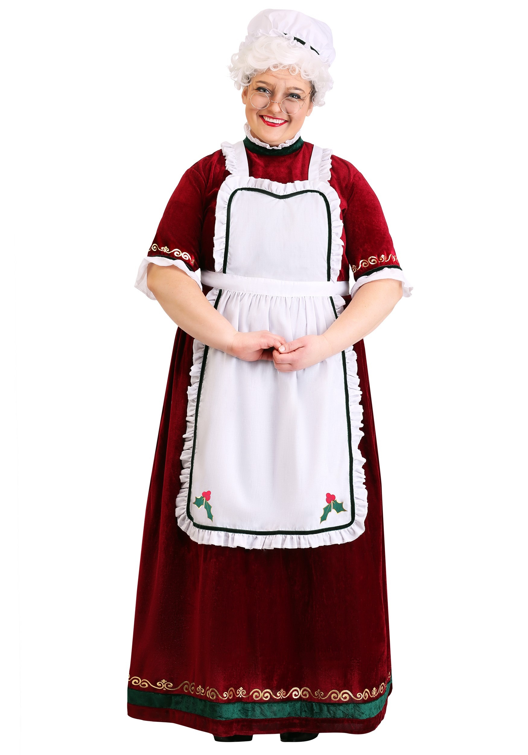 Mrs. Claus Plus Size Women's Holiday Costume