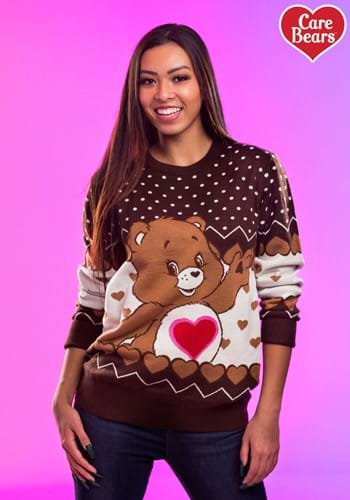 Tenderheart Bear Adult Care Bears Ugly Christmas Sweater