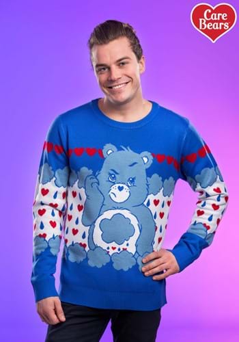 Adult Grumpy Bear Care Bears Ugly Christmas Sweat Alt 3
