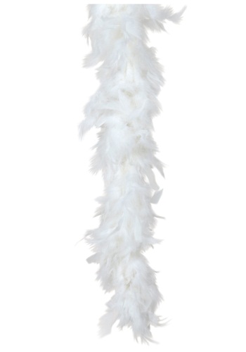 White 80 Gram Feather Boa