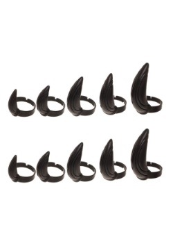 Black Panther Cosplay Finger Nail Tip Rings