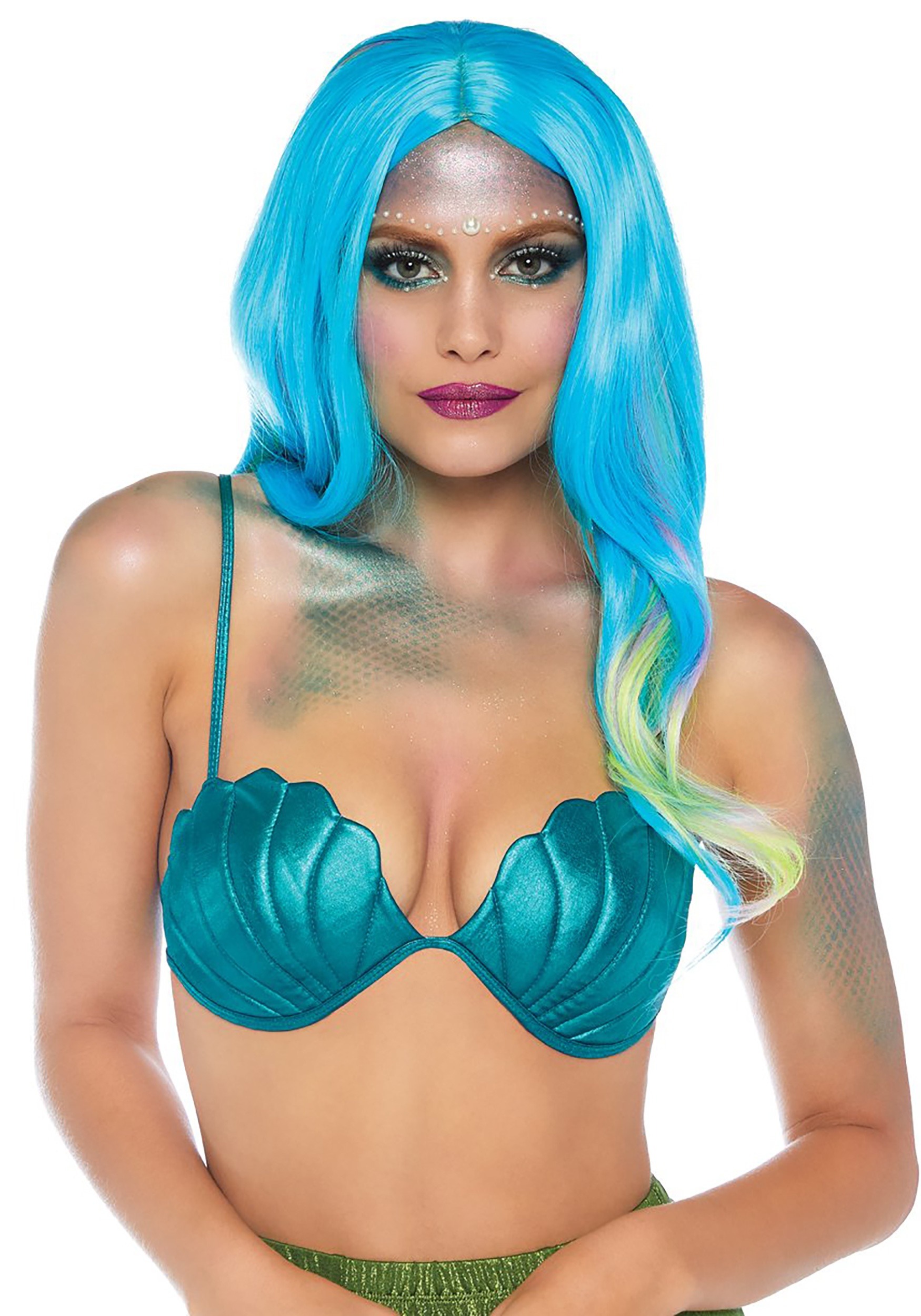 Mermaid Bra Corset With Shell Top for Cosplay Costume 