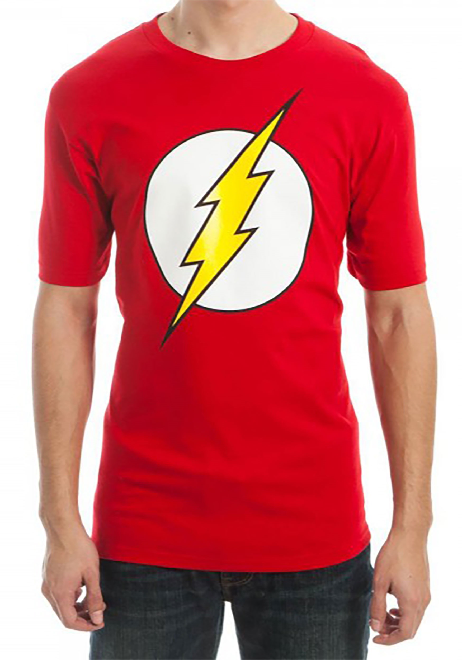 UPC 887439225538 product image for Men's DC Comics Flash Logo Red T-Shirt | upcitemdb.com