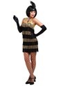 Fringed Gold Flapper Costume