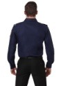 Men's Plus Size Long Sleeve Police Shirt Alt1