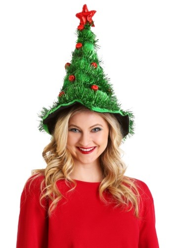 Festive Light-Up Christmas Tree Hat