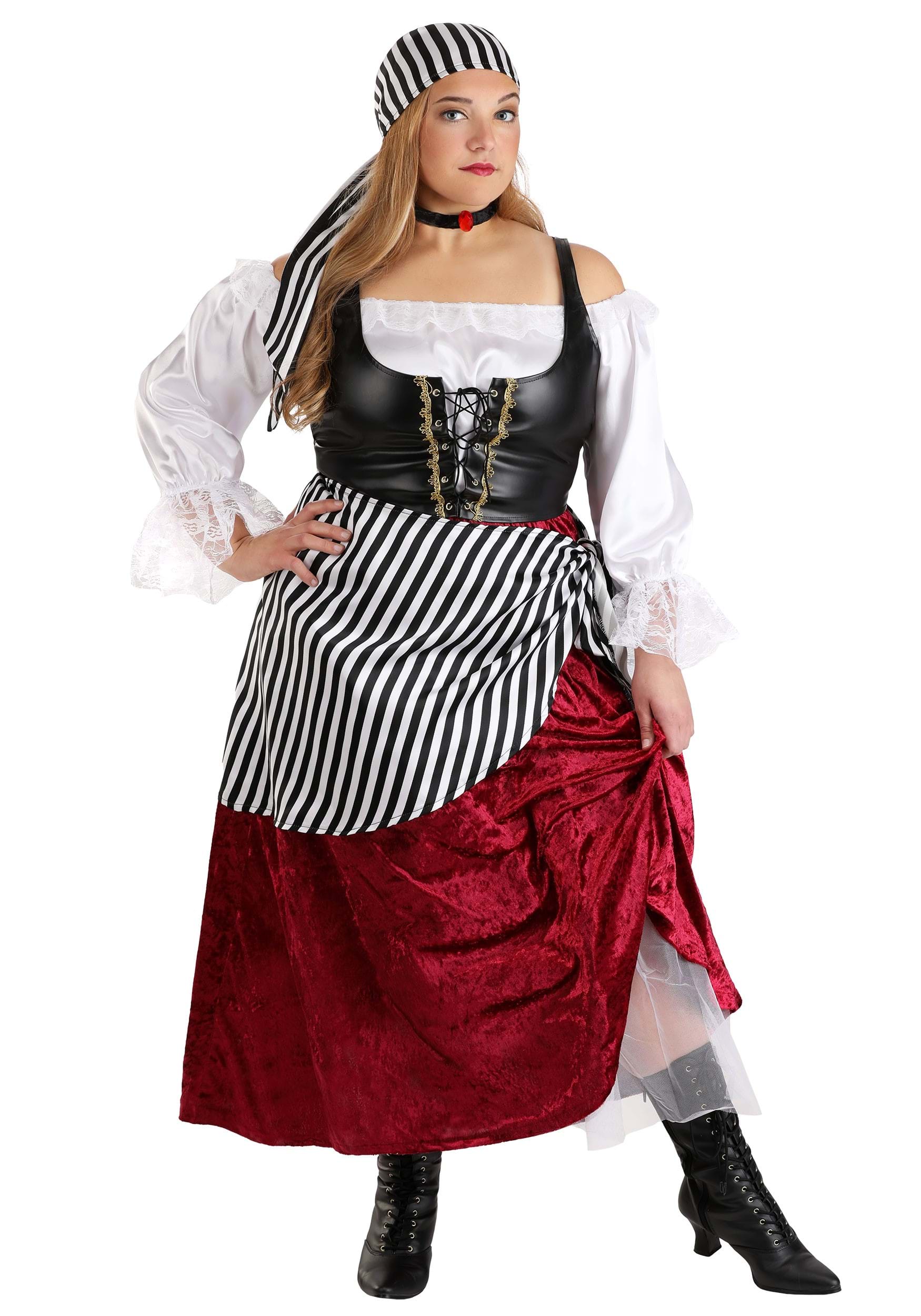 Deluxe Pirate Wench Fancy Dress Costume , Exclusive , Sea Maiden Fancy Dress Costume