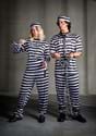 Women's Vintage Striped Prisoner Costume Alt 5