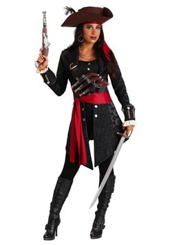 Women's Plus Size Fearless Pirate Costume Main