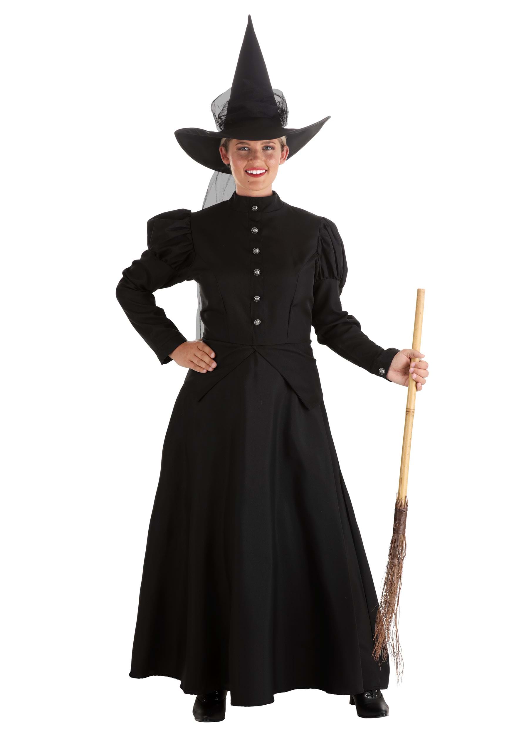 Women's Deluxe Witch Fancy Dress Costume , Wicked Witch Fancy Dress Costume , Exclusive