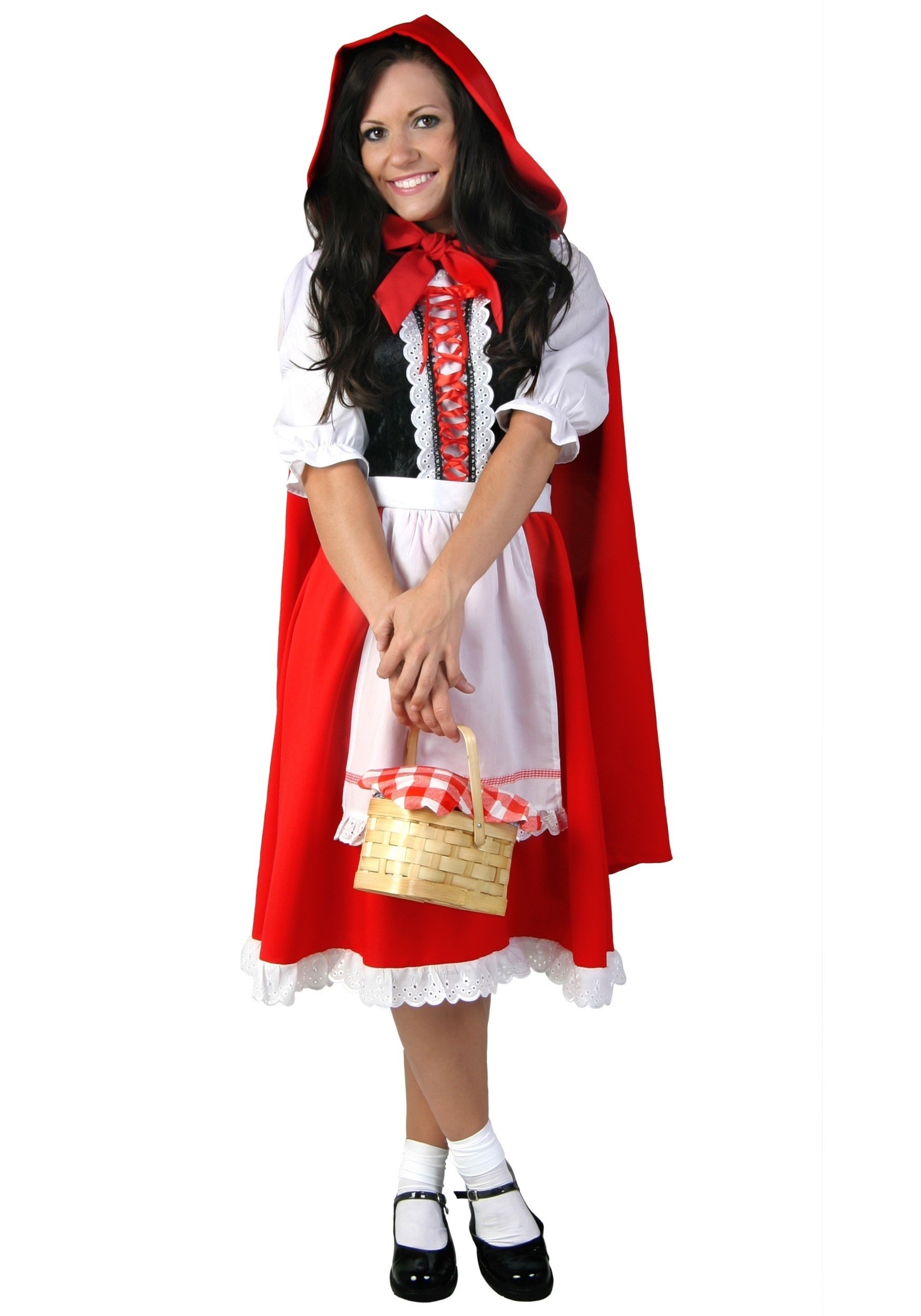 Plus Size Little Red Riding Hood Fancy Dress Costume Dress For Women
