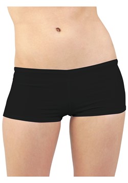 Plus Size Black Hot Pants