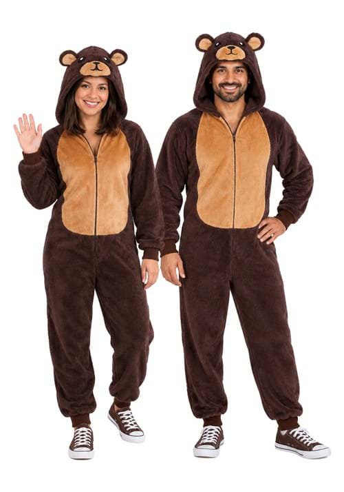 Adult Brown Bear Costume Onesie new