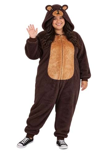 Brown Bear Plus Size Onesie New Main
