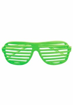 Neon Green Slot Glasses