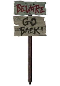 Go Back Yard Sign Decoration