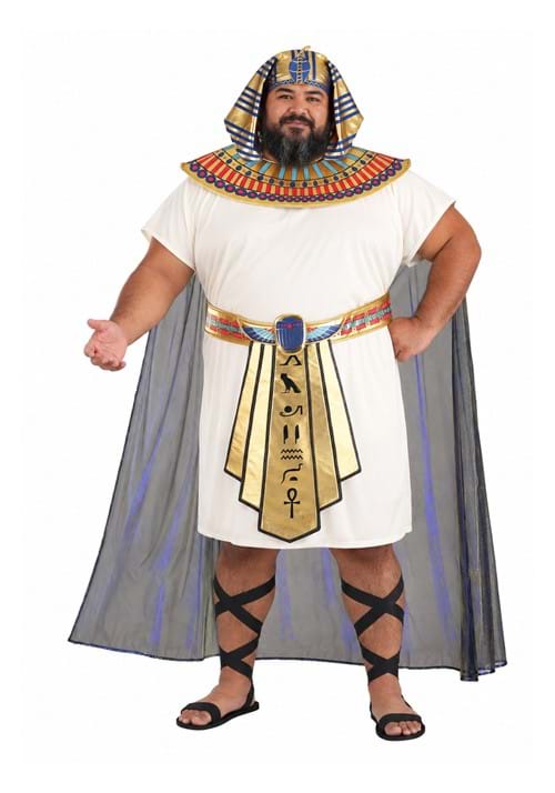 Plus Size King Tut Men's Costume new