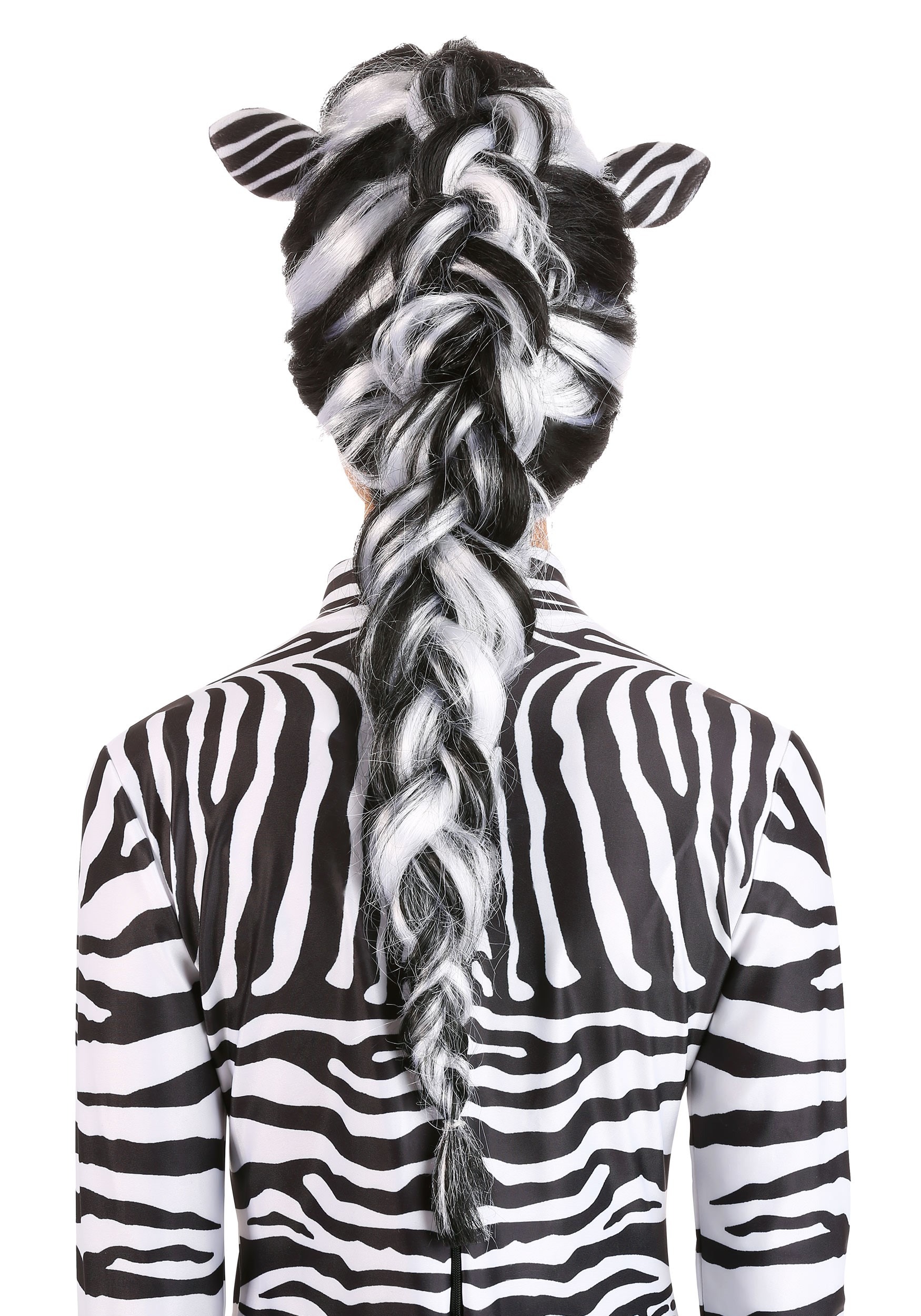 Women's Zebra Wig Adult