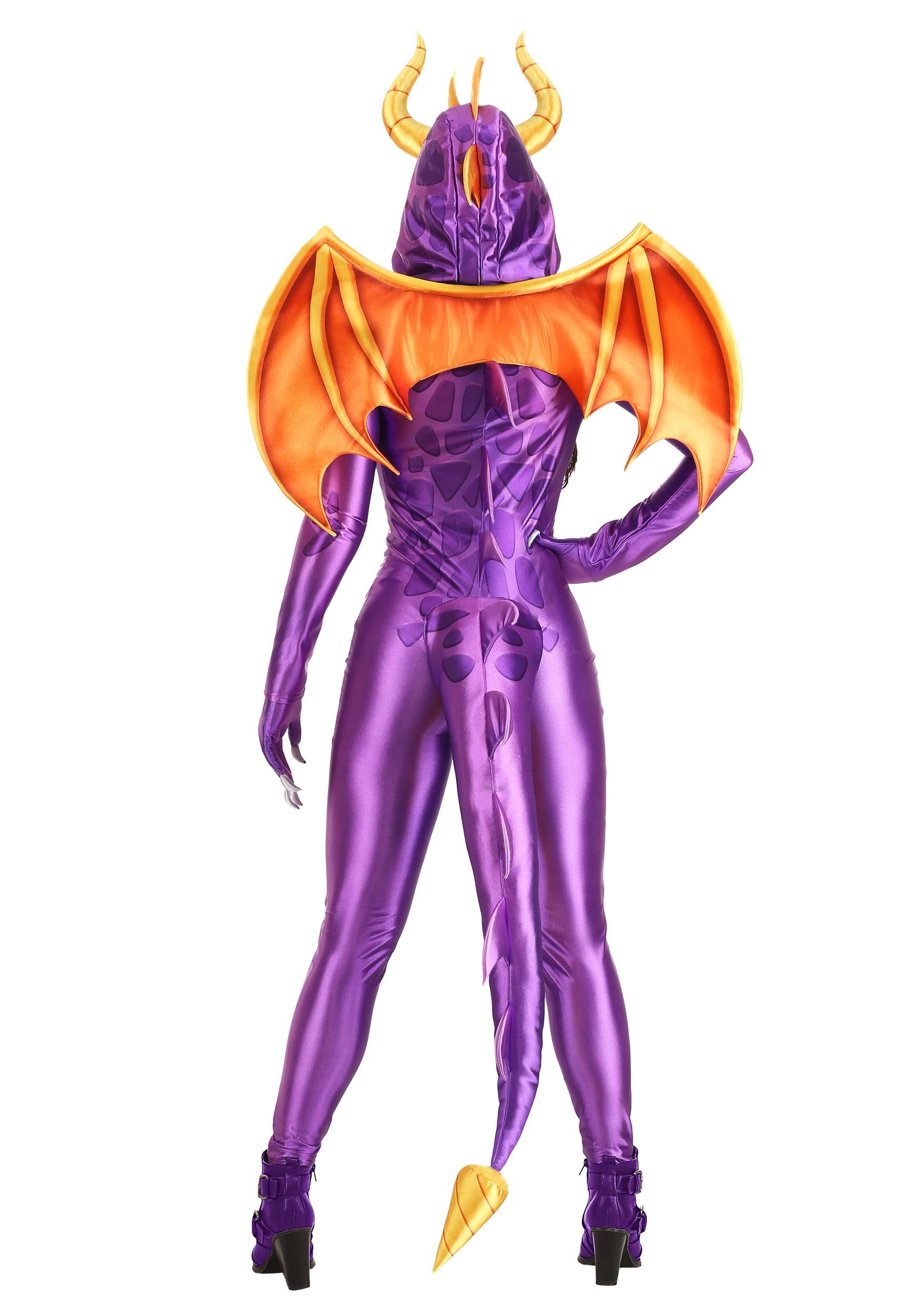 Women's Spyro The Dragon Fancy Dress Costume Jumpsuit