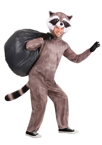 Adult Realistic Raccoon Costume Main 2