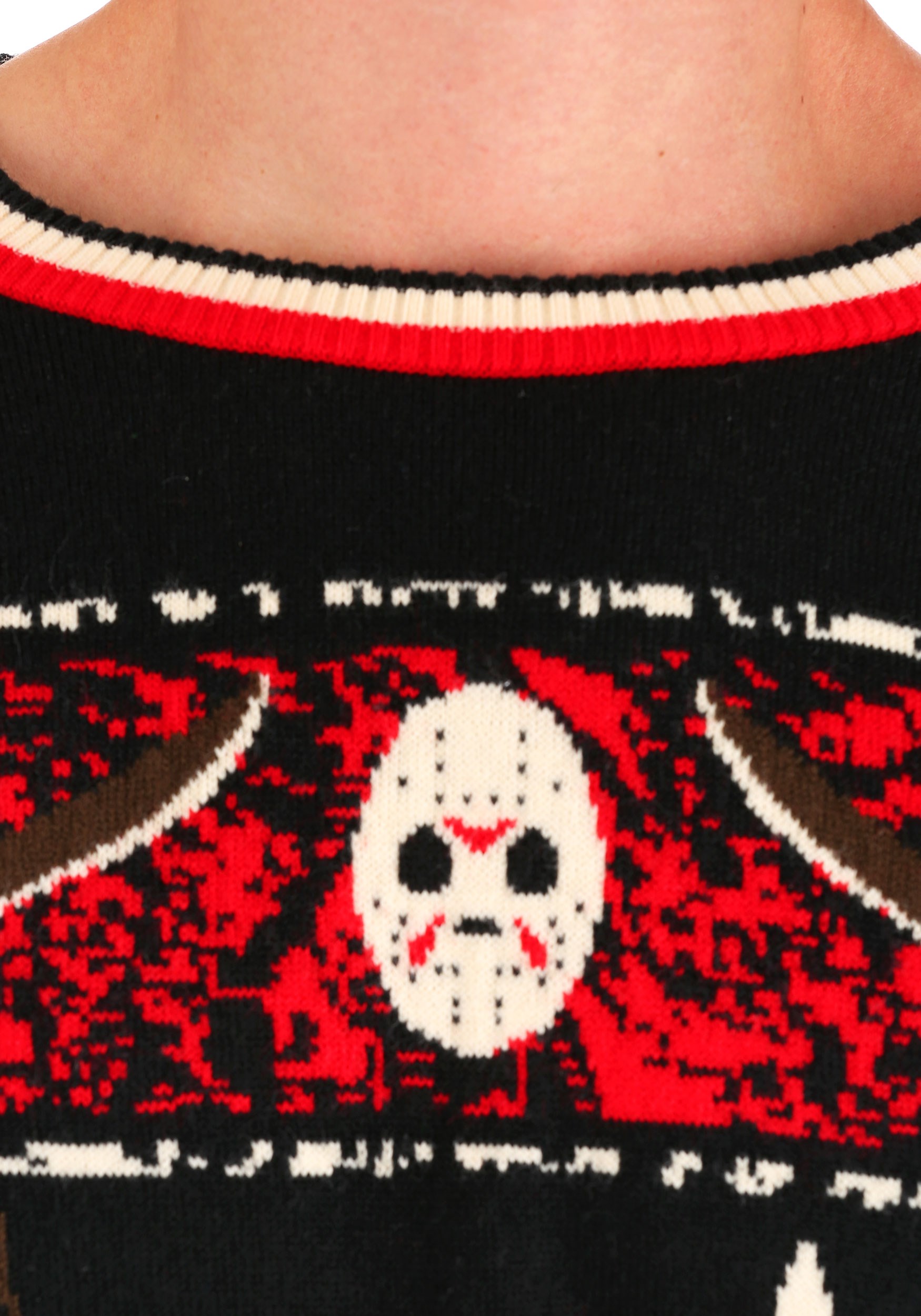 Freddy Vs Jason Halloween Sweater For Adults