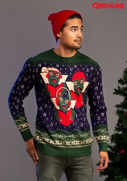 Adult Gremlins Caroling Trio Ugly Christmas Sweater update1
