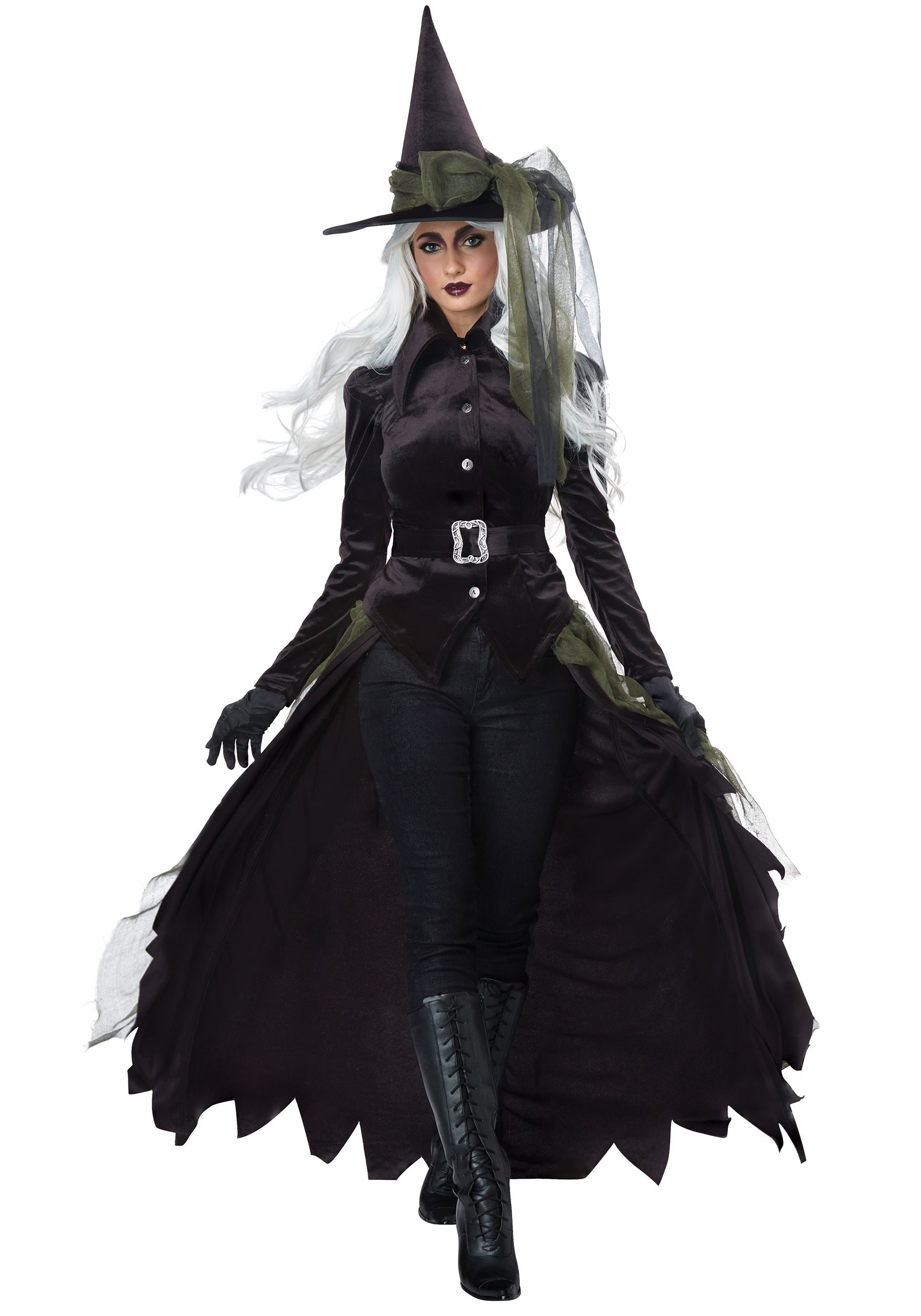 Cool Witch Fancy Dress Costume For Women , Adult Sorceress Fancy Dress Costume