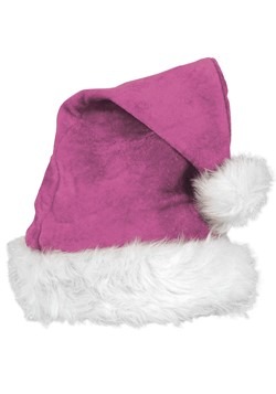 Santa's Deluxe Pink Velvet Hat