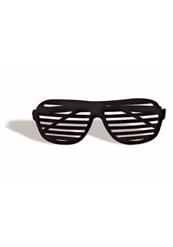 Black 80's Shutter Shades