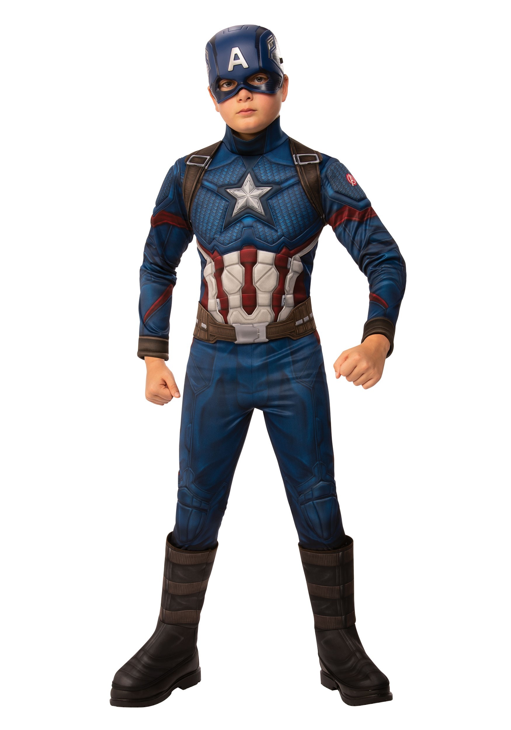 Marvel Avengers Endgame Boys Captain America Deluxe Fancy Dress Costume