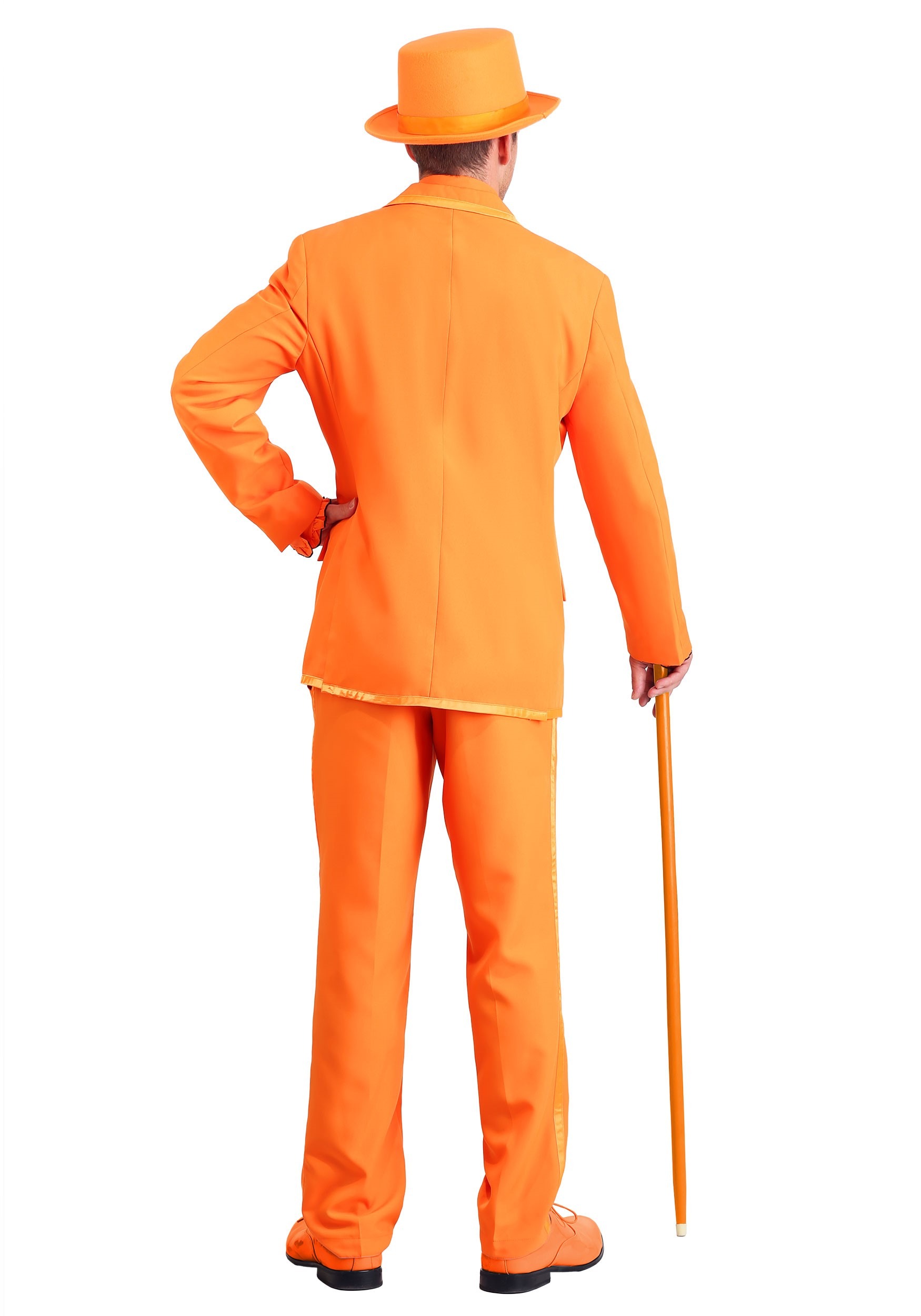 Plus Size Orange Tuxedo Fancy Dress Costume For Men