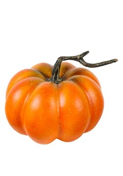 Round Orange 6" Pumpkin Decoration