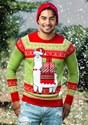 Adult Christmas Llama Unizex Ugly Sweater alt1