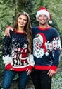 Adult Santa & Reindeer Unisex Ugly Christmas Sweater alt2