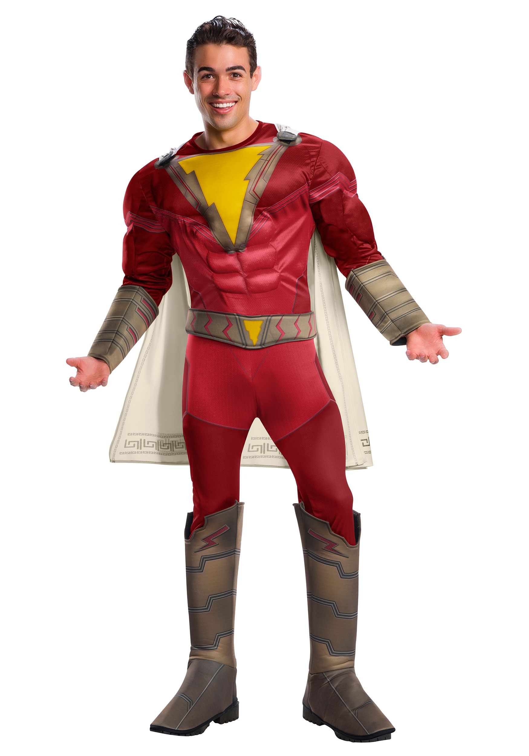 Shazam! Deluxe Fancy Dress Costume For Adults