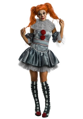IT Deluxe Womens Pennywise Dress Costume