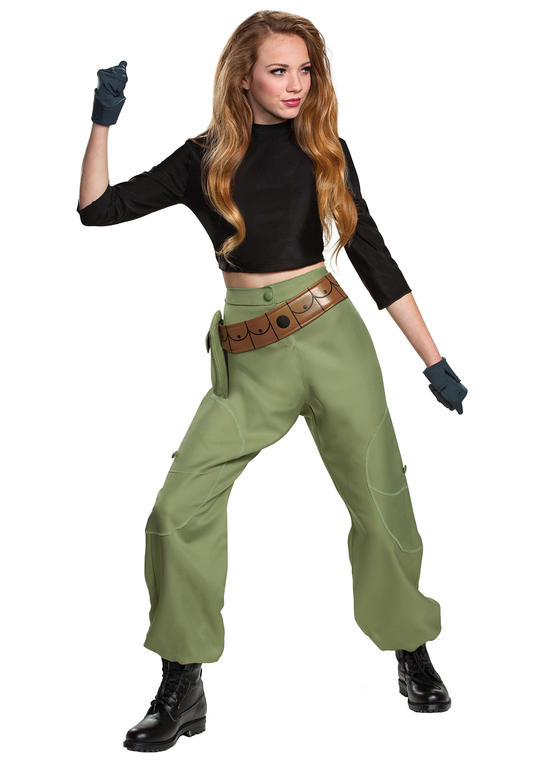 Kim Possible Animated Series Kim Possible Fancy Dress Costume For Women