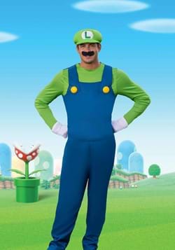Super Mario Brothers Mens Luigi Deluxe Costume