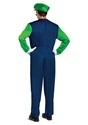 Super Mario Brothers Mens Luigi Deluxe Costume Alt 1