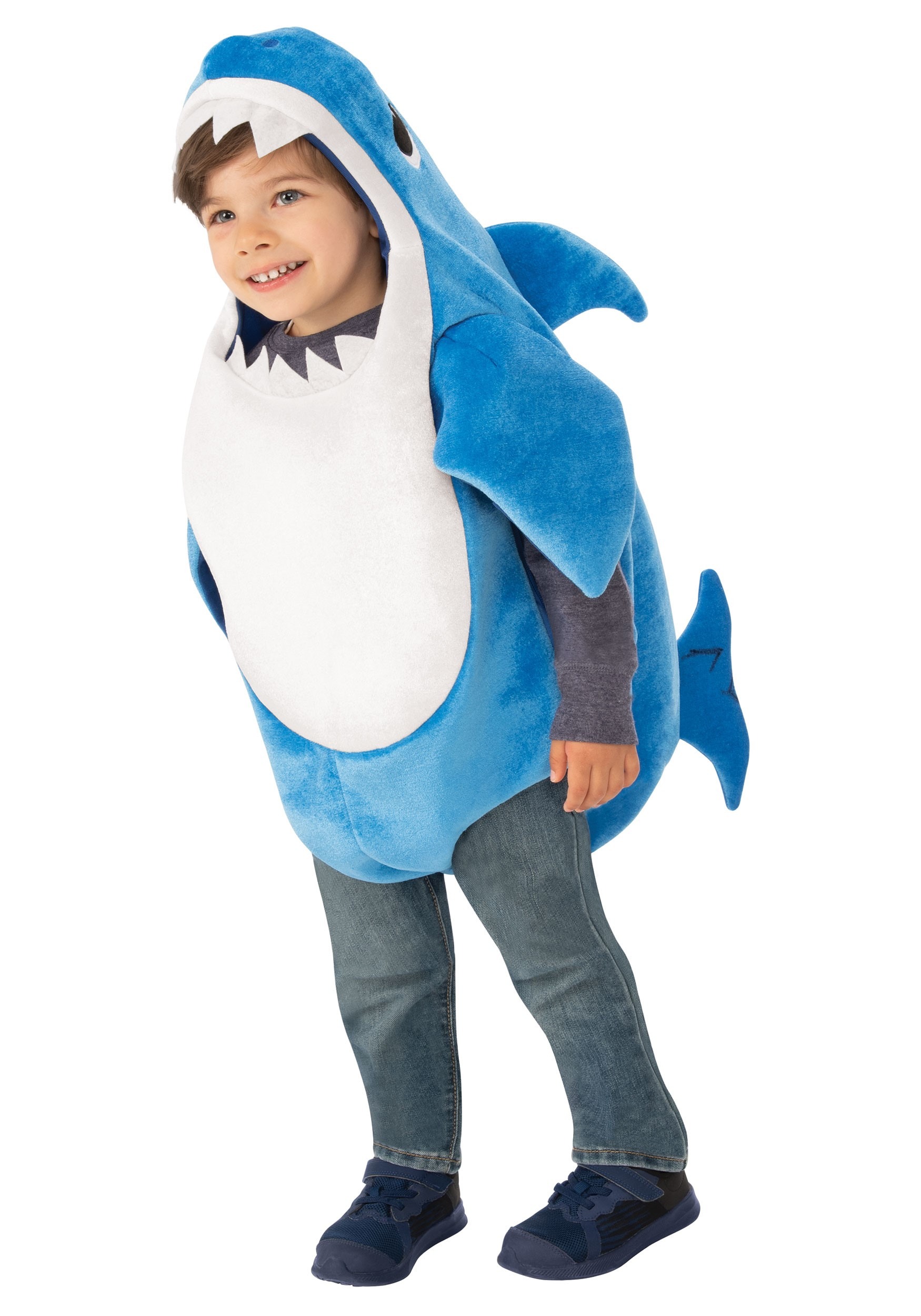 Toddler Baby Shark Daddy Shark Fancy Dress Costume With Sound