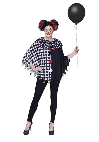 Women's Scary Clown Poncho
