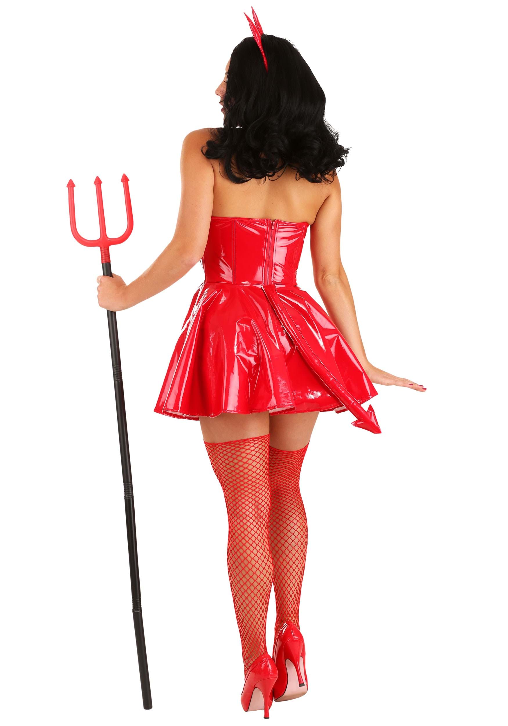 Red Hot Devil Fancy Dress Costume For Women