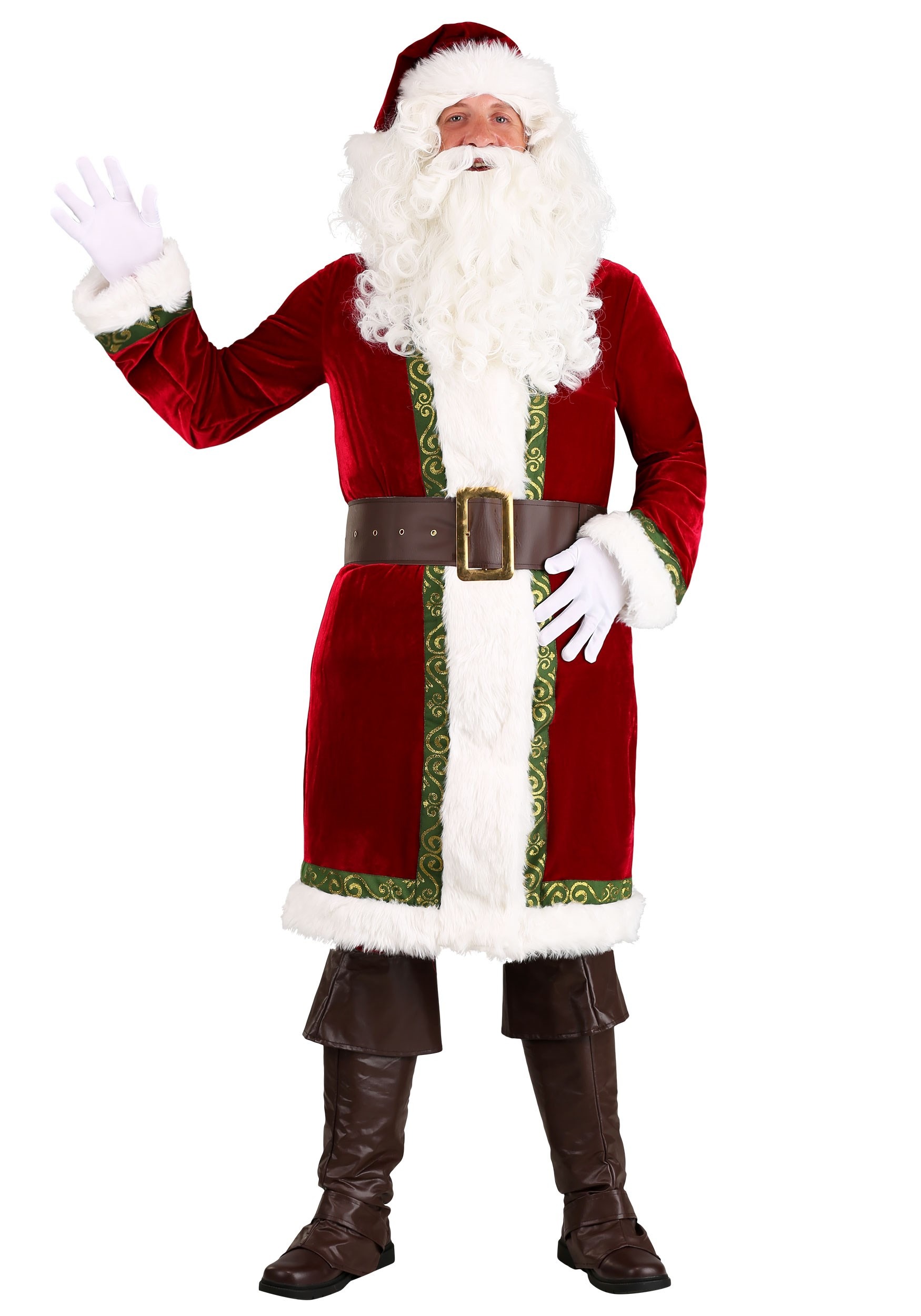 Old Time Santa Claus Fancy Dress Costume For Men