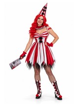 Women's Sinister Circus Clown Costume Alt 4